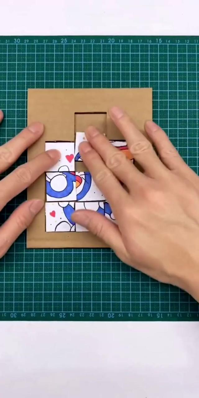How to make a puzzle card board; paper craft diy projects