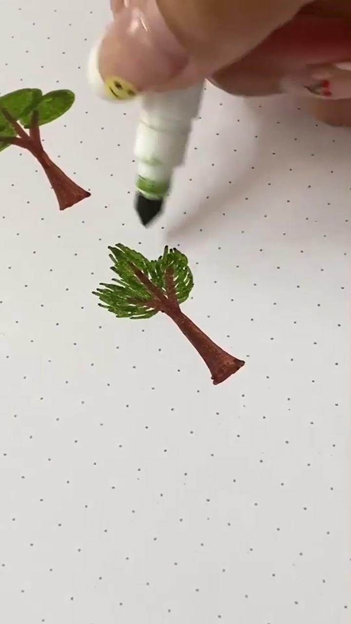 Learn to draw a tree; art drawings beautiful