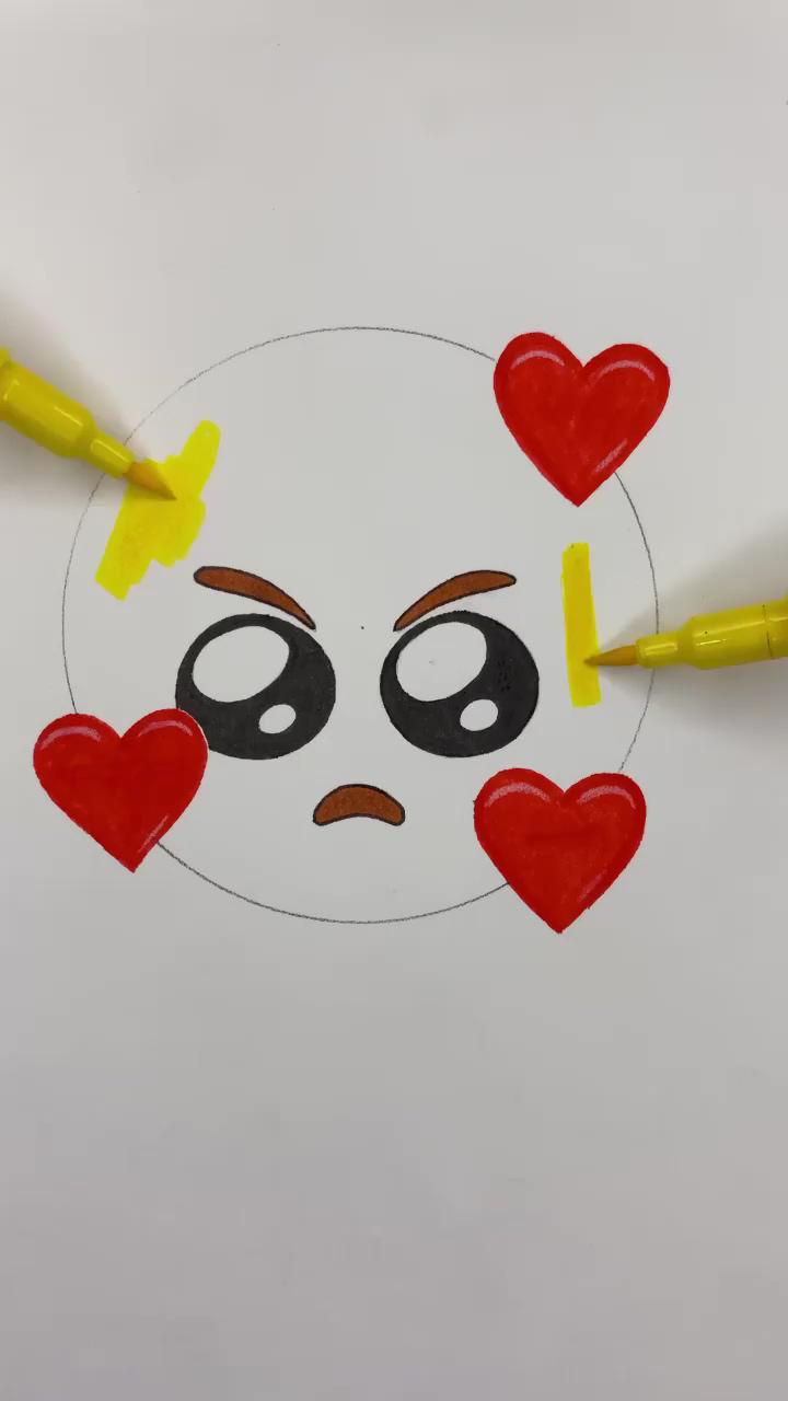 New emoji idea; how to draw a girl . art projects for kids
