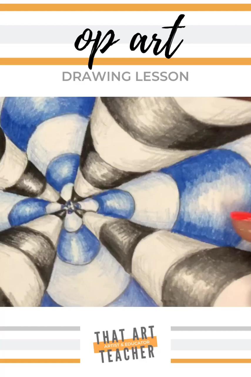 Optical illusion drawing lesson; optical illusion drawing