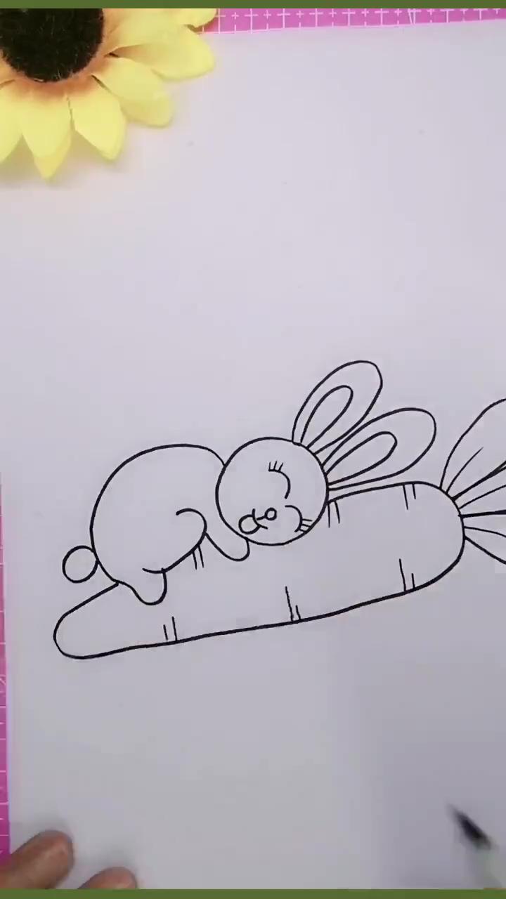 Simple sketch for beginners - fantasy drawings ideas; kids drawing projects