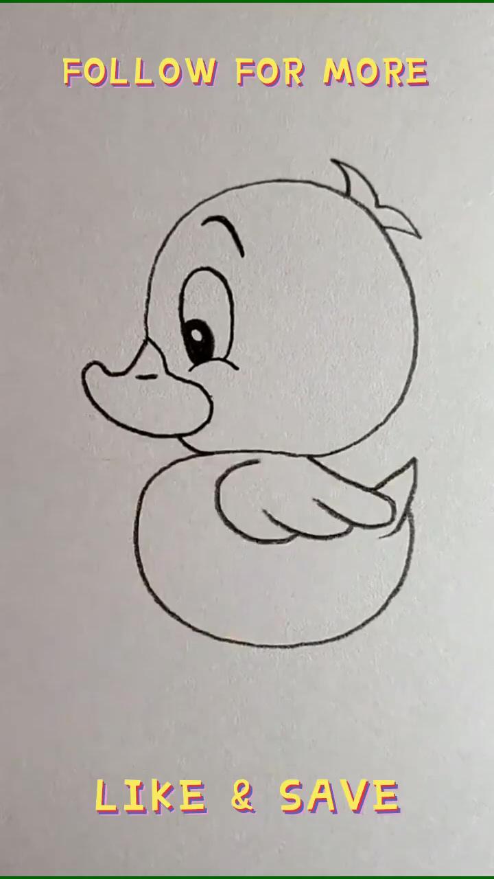 The ultimate guide on how to draw duck | drawing step by step - beautiful cartoon pictures for drawing