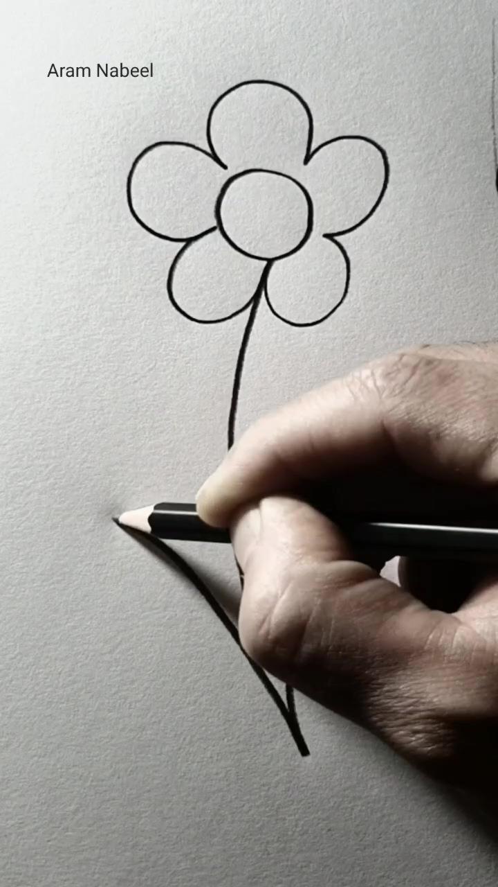 You won't believe how beautiful these lines with just one stroke without lifting the pencil | how to draw a hand easy