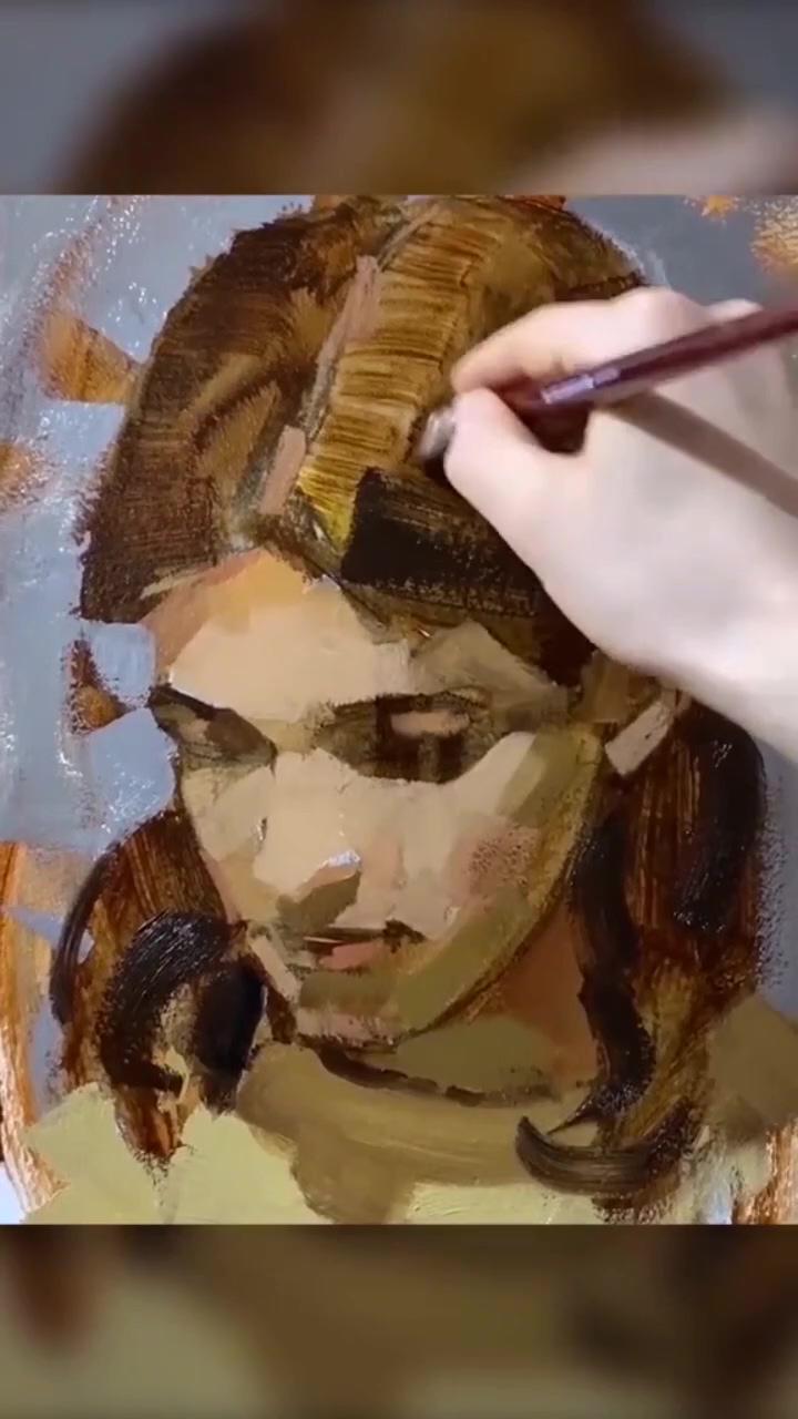 Amazing oil painting woman portrait | portrait painting tutorial