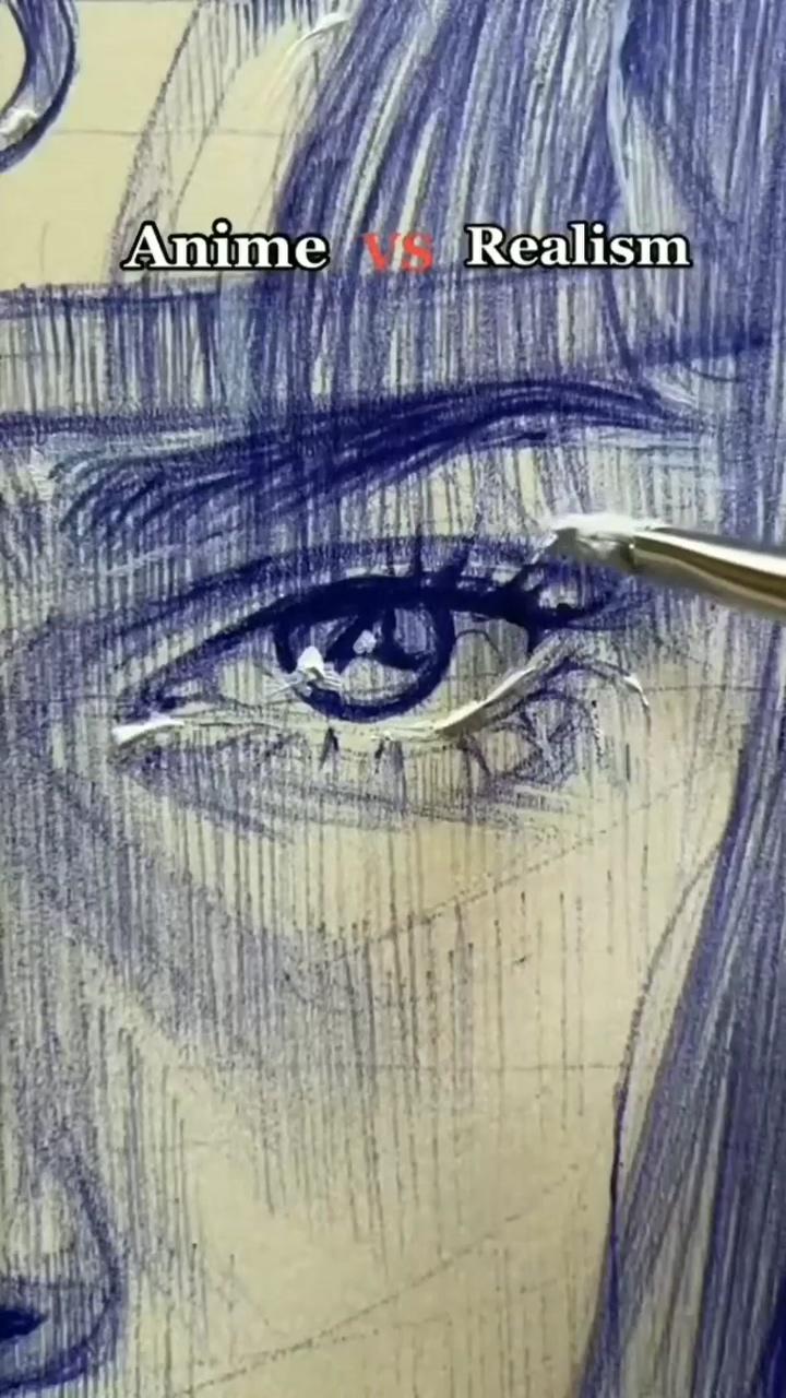 Anime vs realism | cool pencil drawings