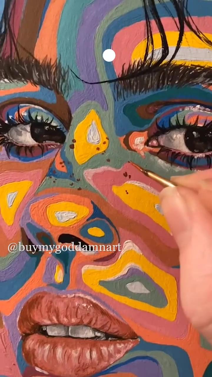 Awesome artist doing satisfying artwork, creative ideas that are at another level; poster color painting