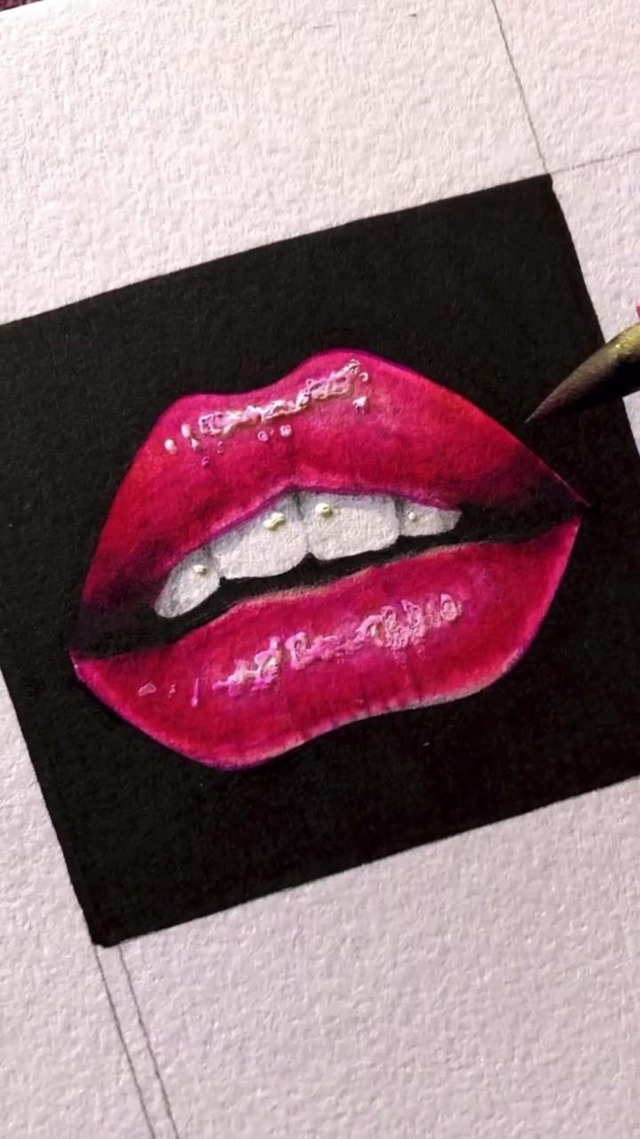 Can i draw realistic lips with markers; life is what you bake it so let's bake it rock