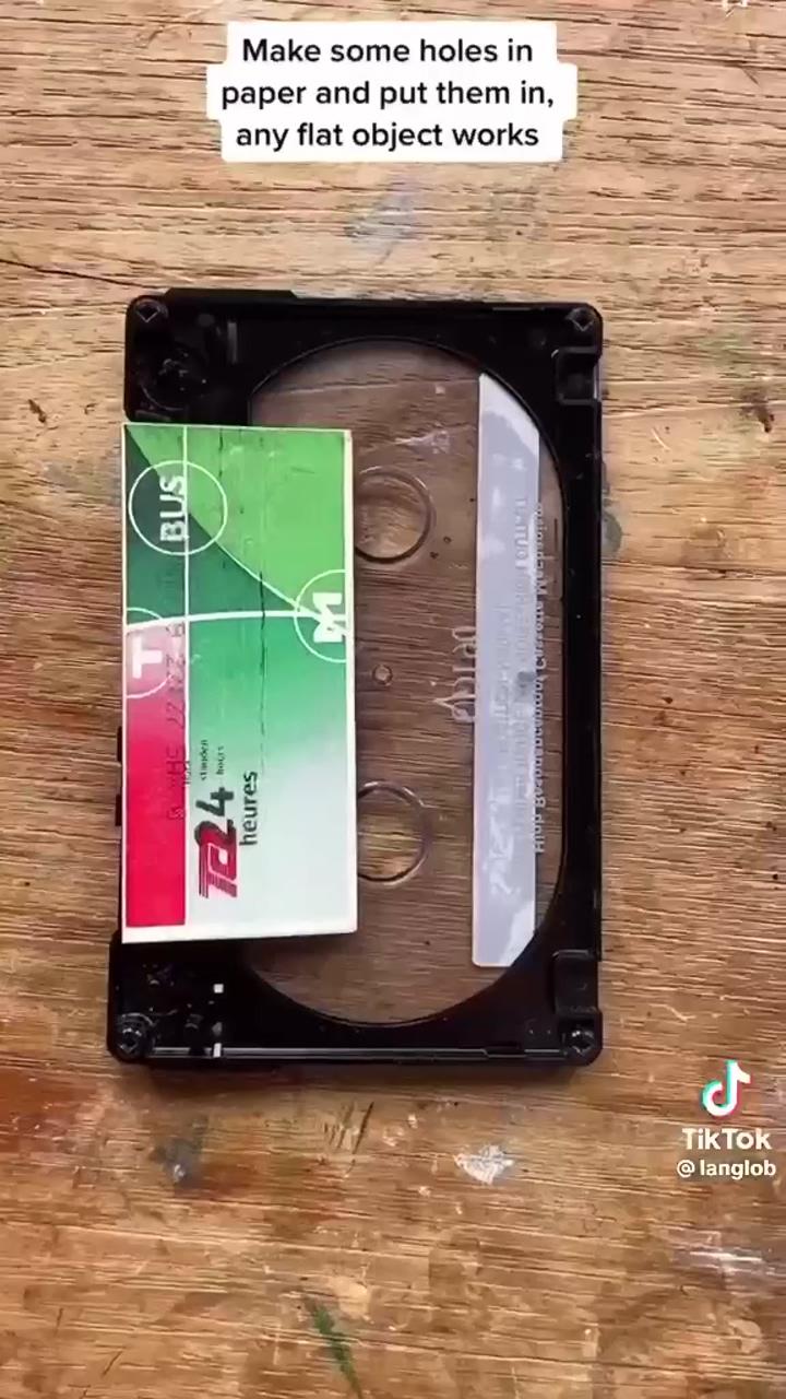 Cassette tape gift | crosshatching