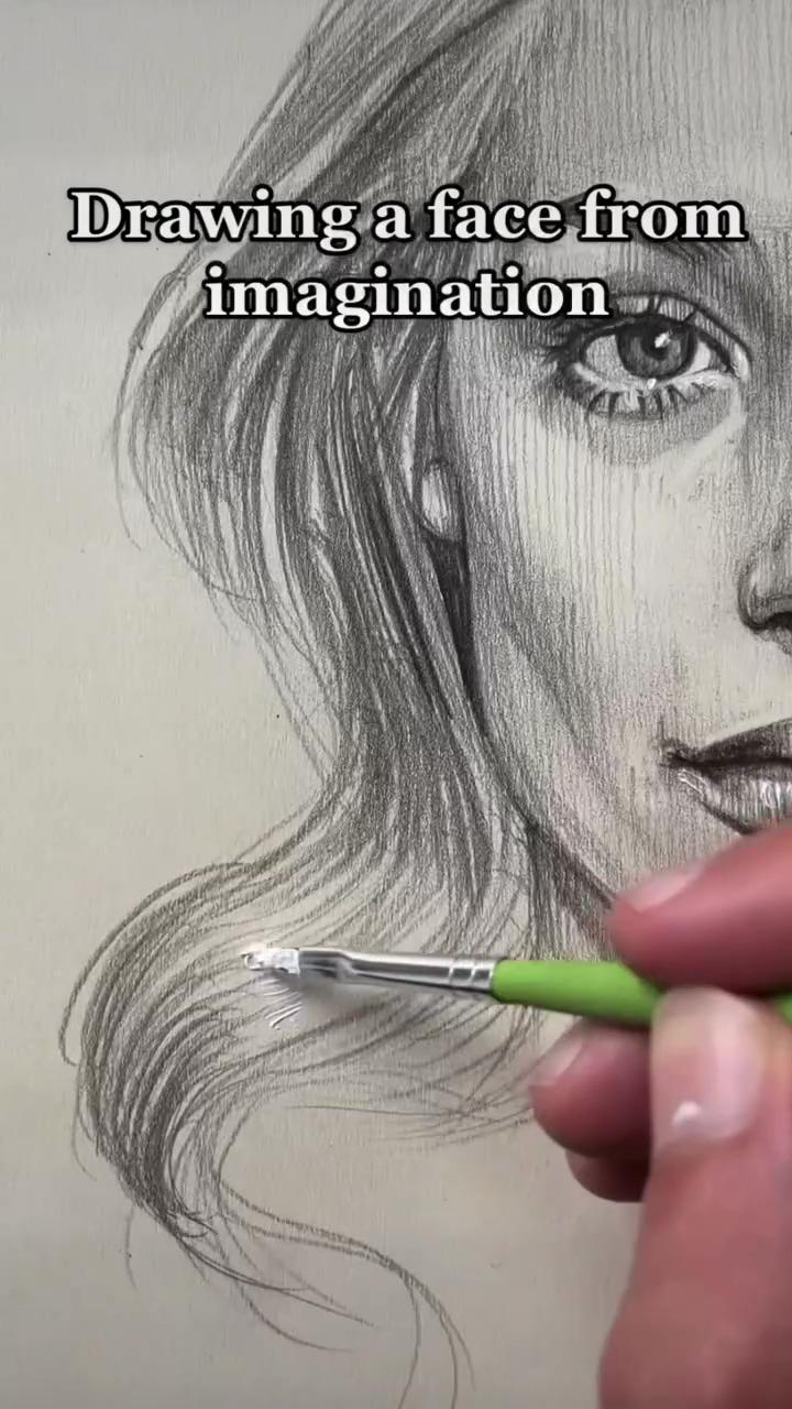 Draw a face from memory | female eye tutorial