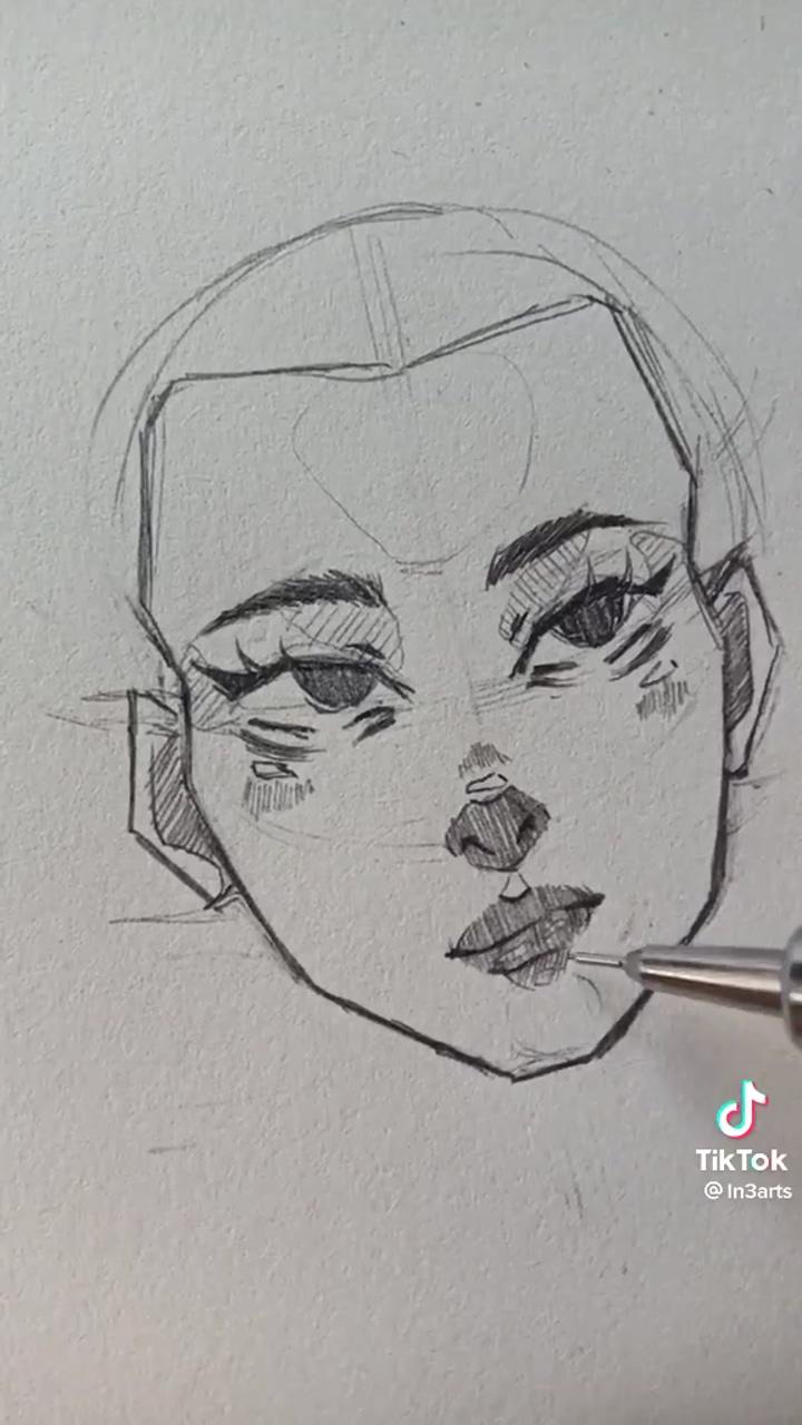 Drawing a face | indie drawings