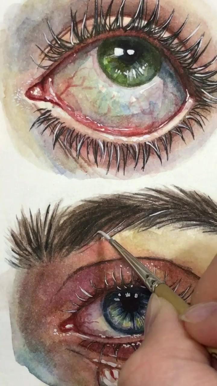Eye drawing process | art sketchbook