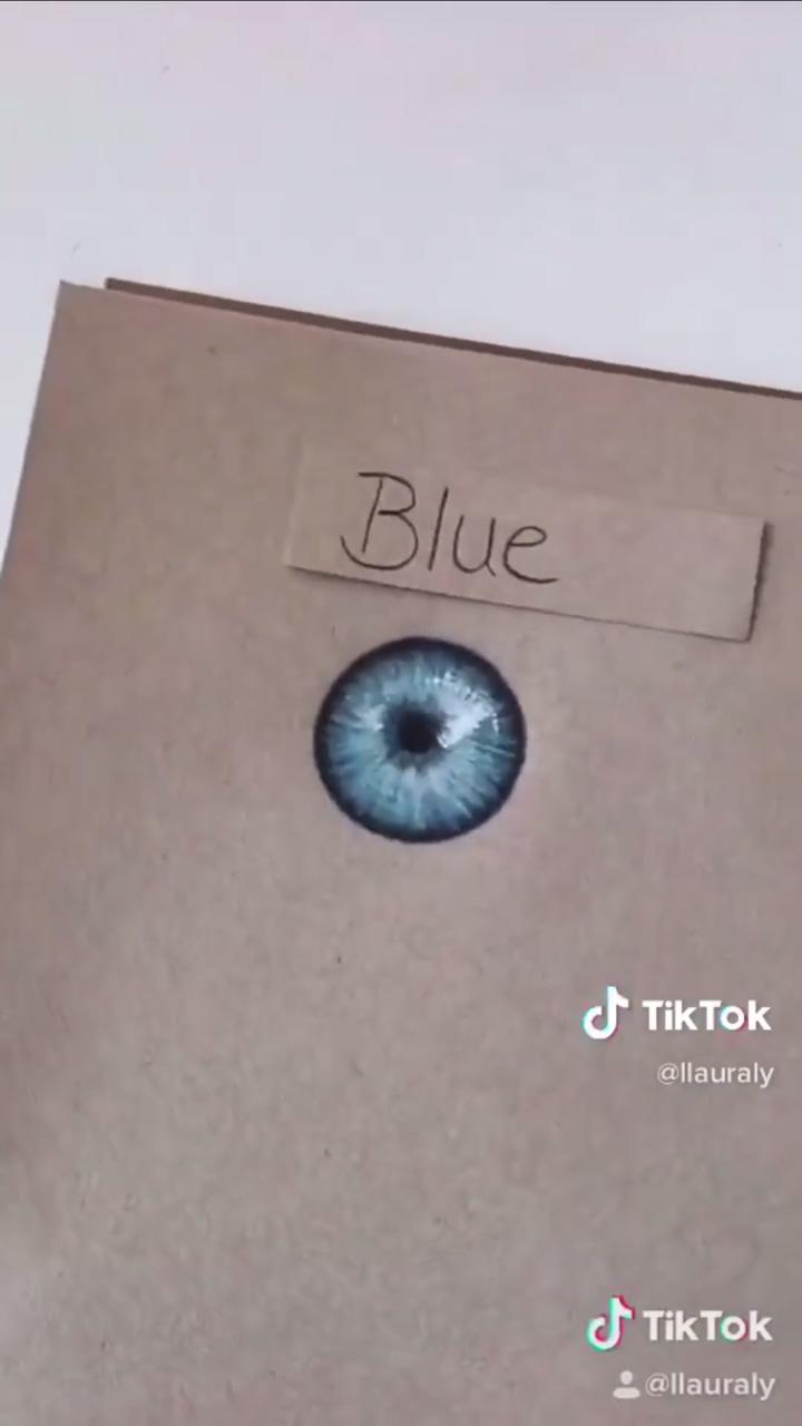 How to draw a blue iris | eye painting