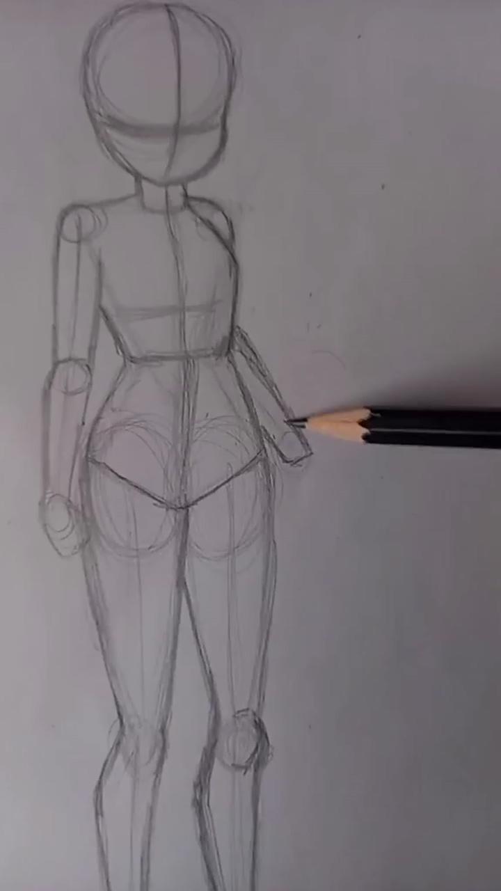 How to draw a body, tutorial; beauty art drawings