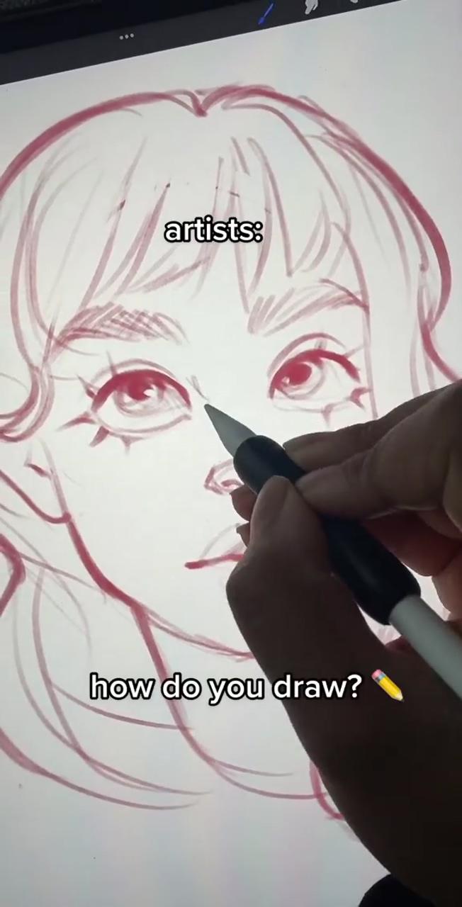 How to draw a nose - digital art tutorial; sketches tutorial