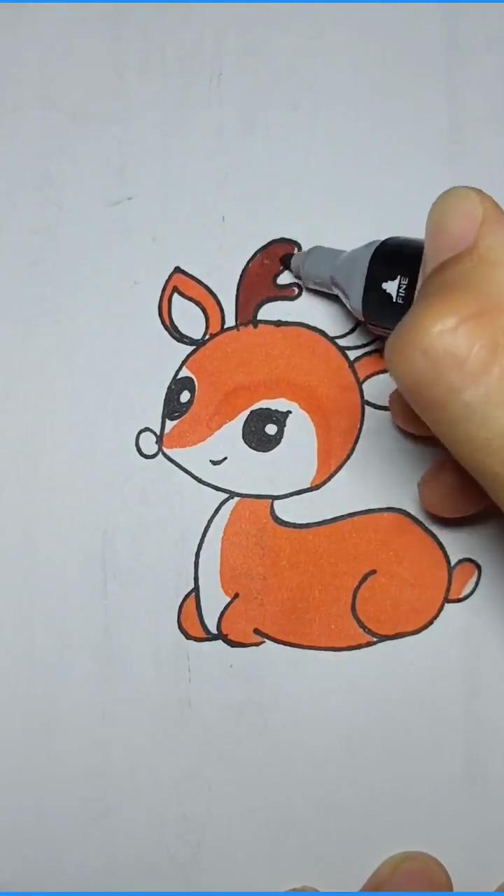 How to draw a plum deer that is simply adorable | art rat drawing