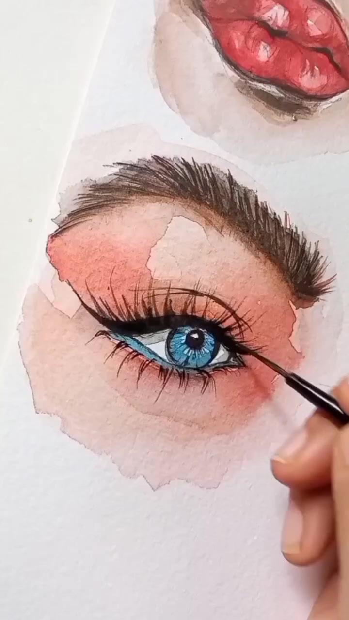 How to draw eyelashes | eye study