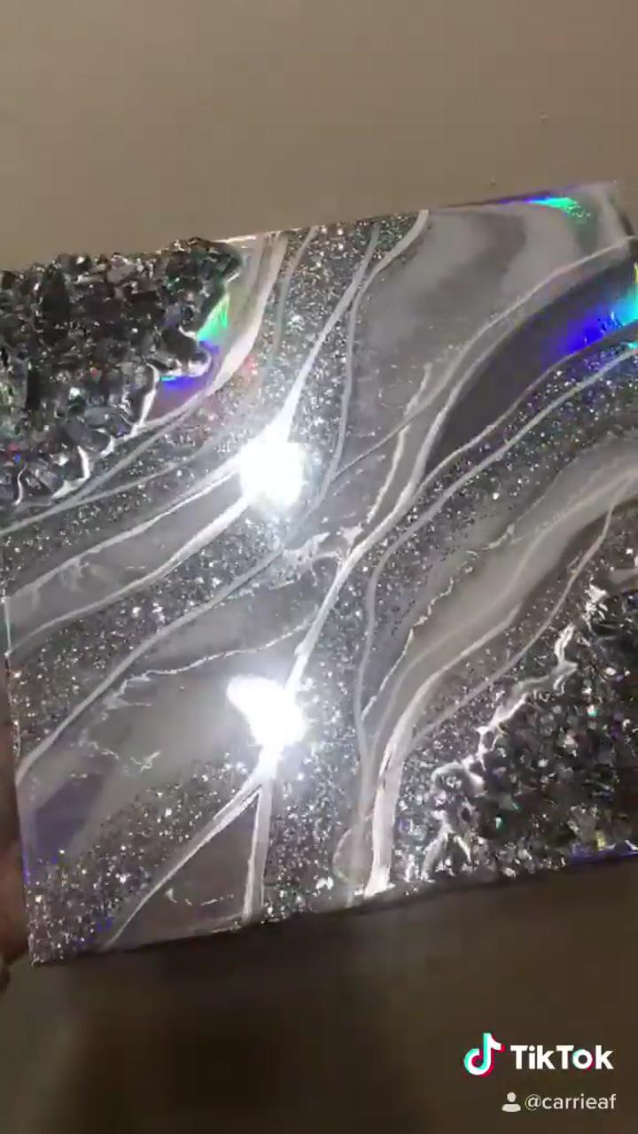 Iridescent geode by instagram artist  carrier | pressed glitter eyeshadow