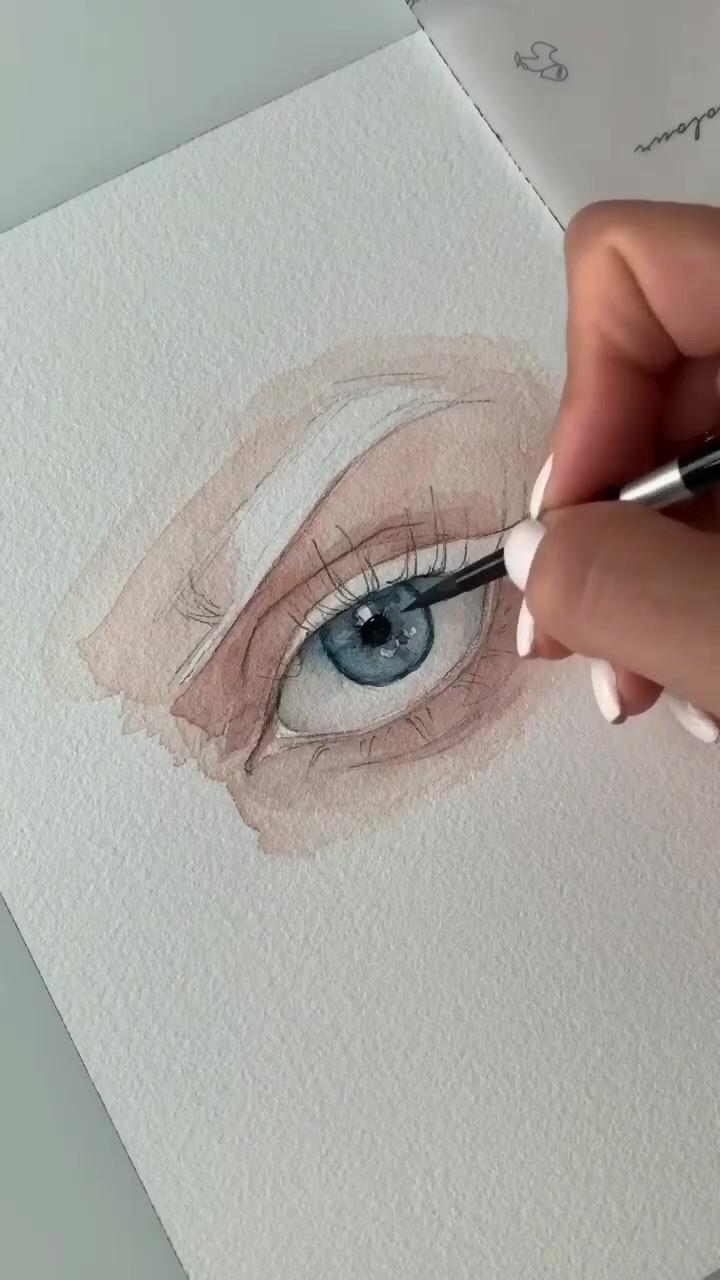Learn how to paint nose using watercolour, watercolour portrait, easy painting ideas, art tutorial | painting art lesson