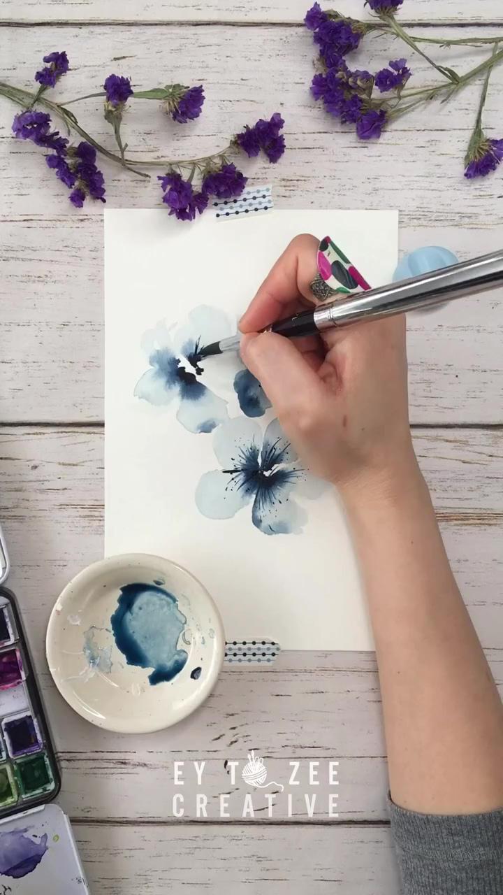 Loose watercolor painting | colorful florals watercolor