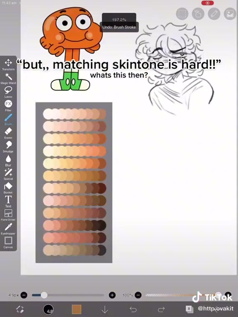 Matching skin tone | digital painting tutorials