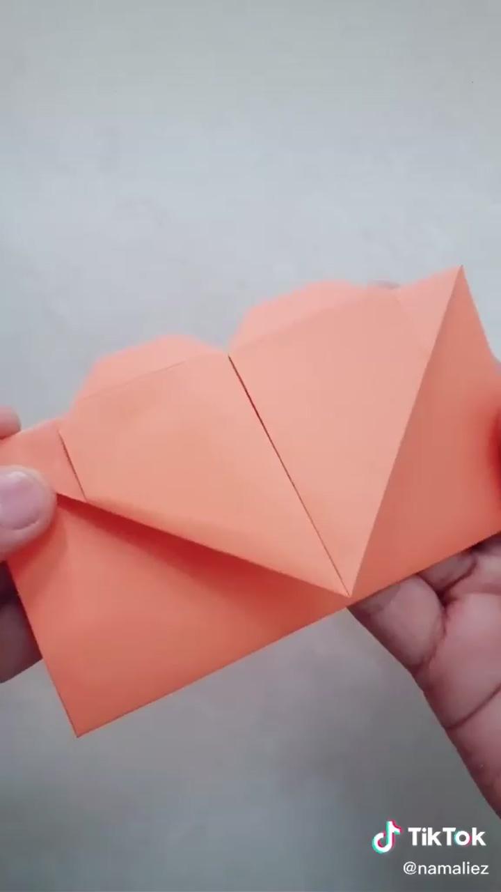 Origami video. love envelope. valentine's day; paper folding crafts