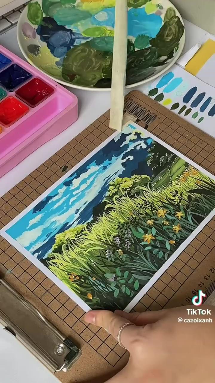 Paint with me studio ghibli | aesthetic art from ig
