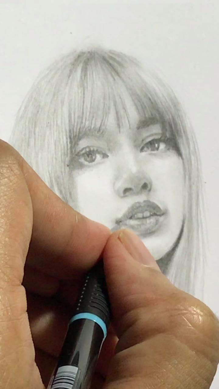Pencil drawing of lisa blackpink; pencil drawing images