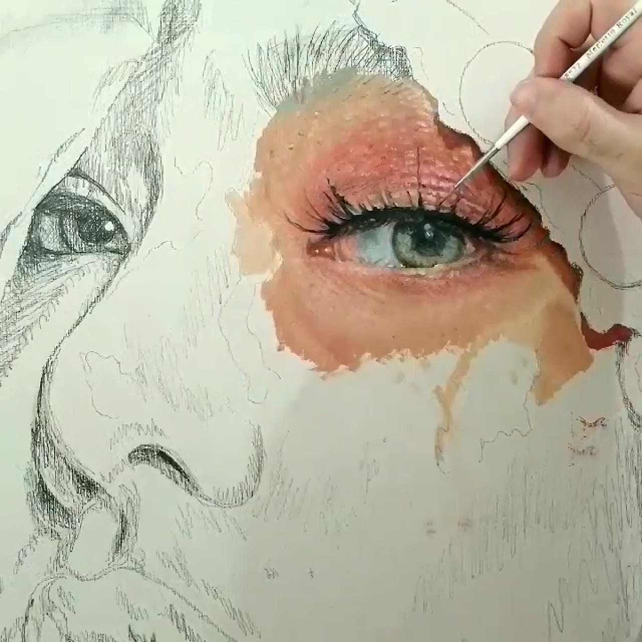 Portrait girl pencil drawing tutorial art | pencil painting