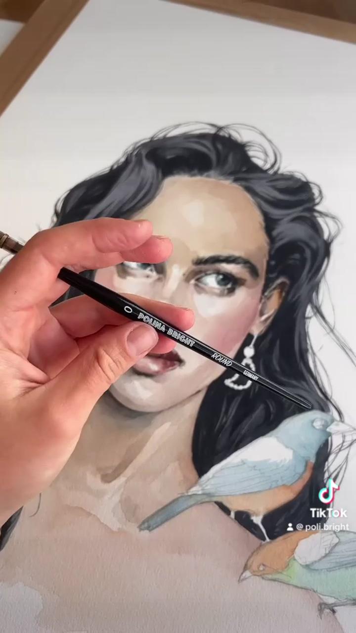Pure beauty | watercolor paintings tutorials