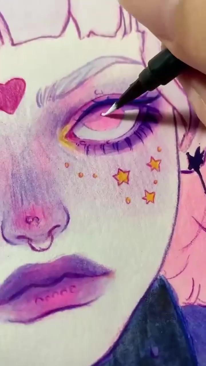 Spead painting - credit to sloeo on ig | aesthetic drawing