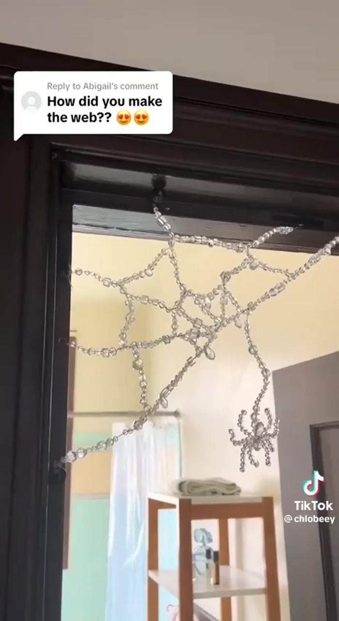 Spider web; diy jewelry unique