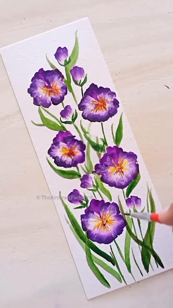 Vchitr handmade floral bookmarks | chinese art painting