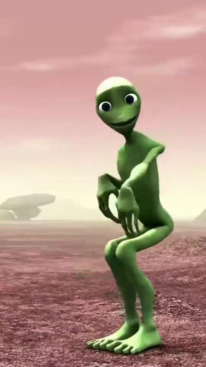 Alien can dance; funny dancer