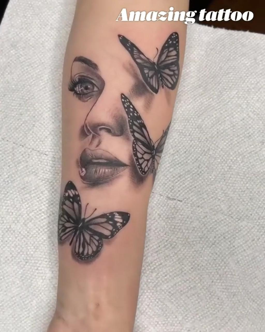 Amazing tattoo ideas; grey ink tattoo