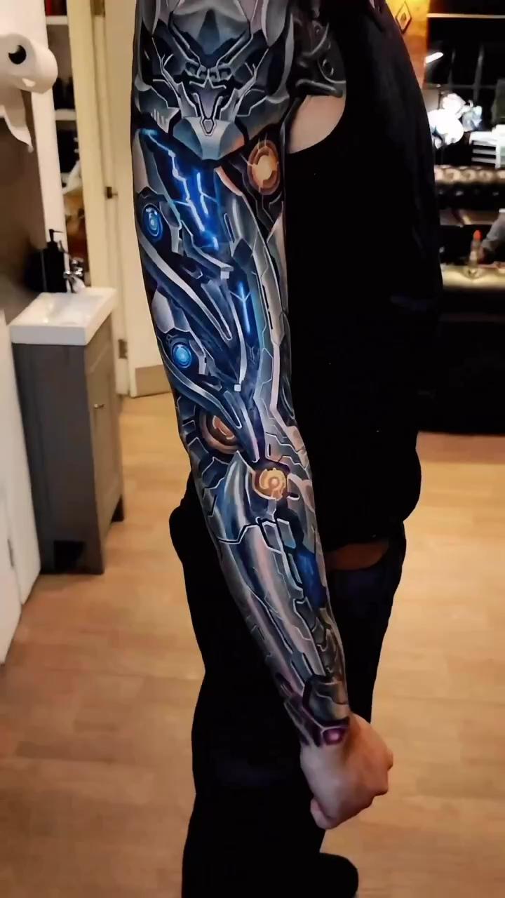 Drazpalaming; robotic arm tattoo