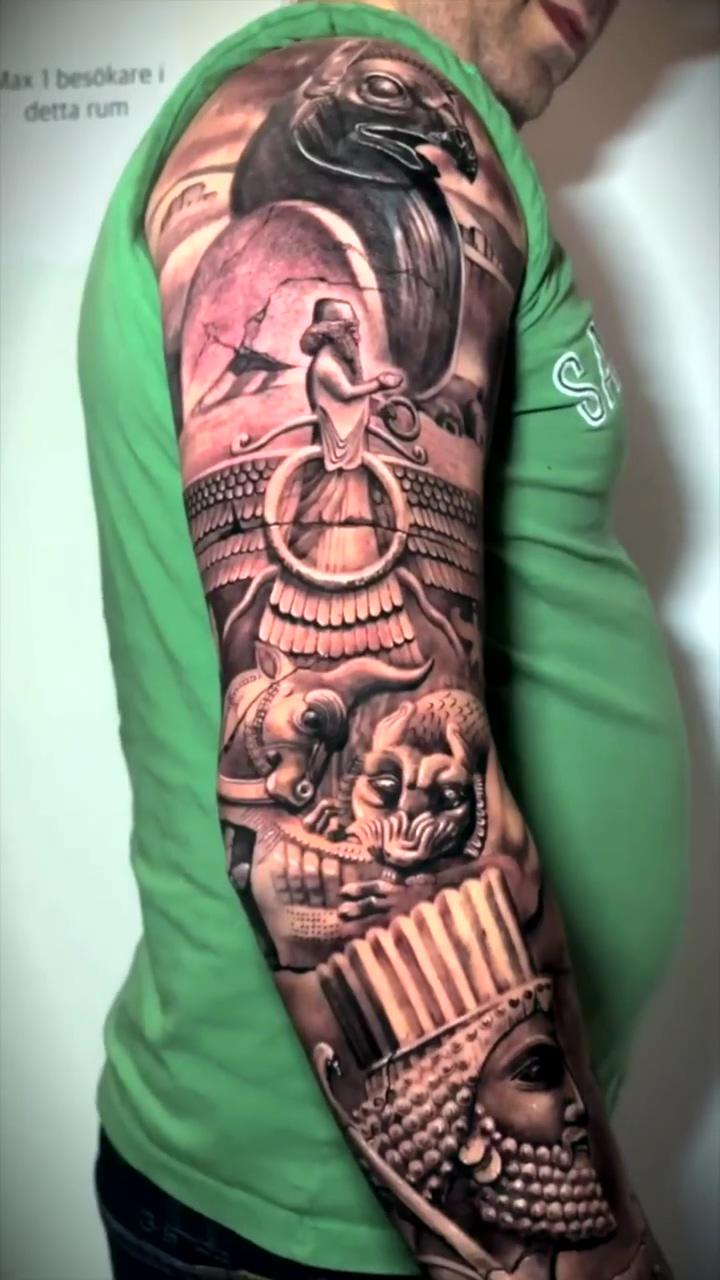 Full sleeve realism tattoo idea celebrity inktm; full hand tattoo