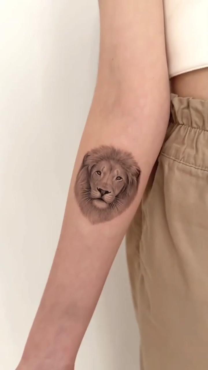 Lion tattoo; best tiger tattoo face 2023