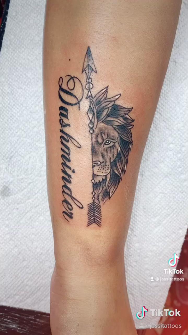 Lion tattoo; heaven tattoos
