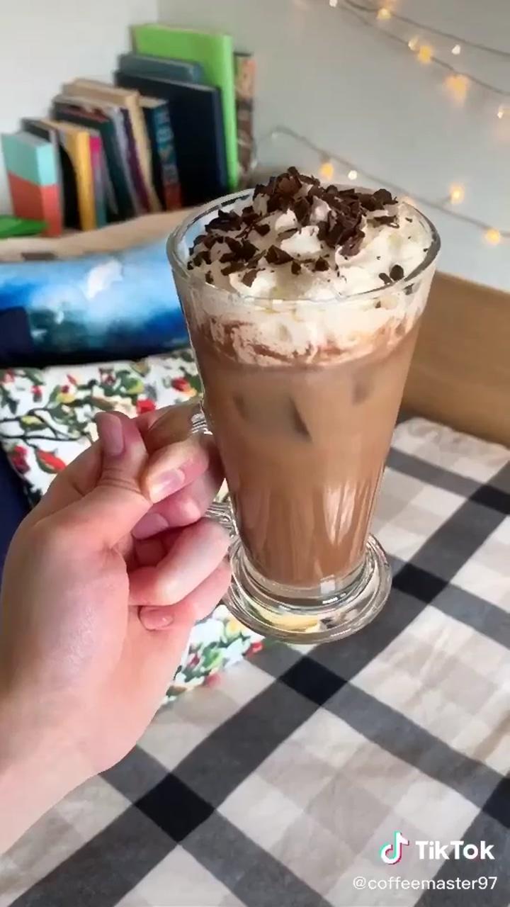 Nutella iced latte; you can make one for your kitty