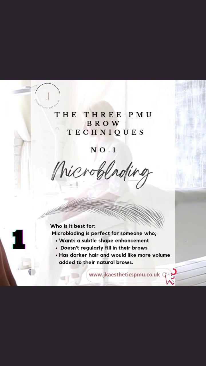 The three permanent makeup techniques. which is best- no. 1 microblading; do you like that