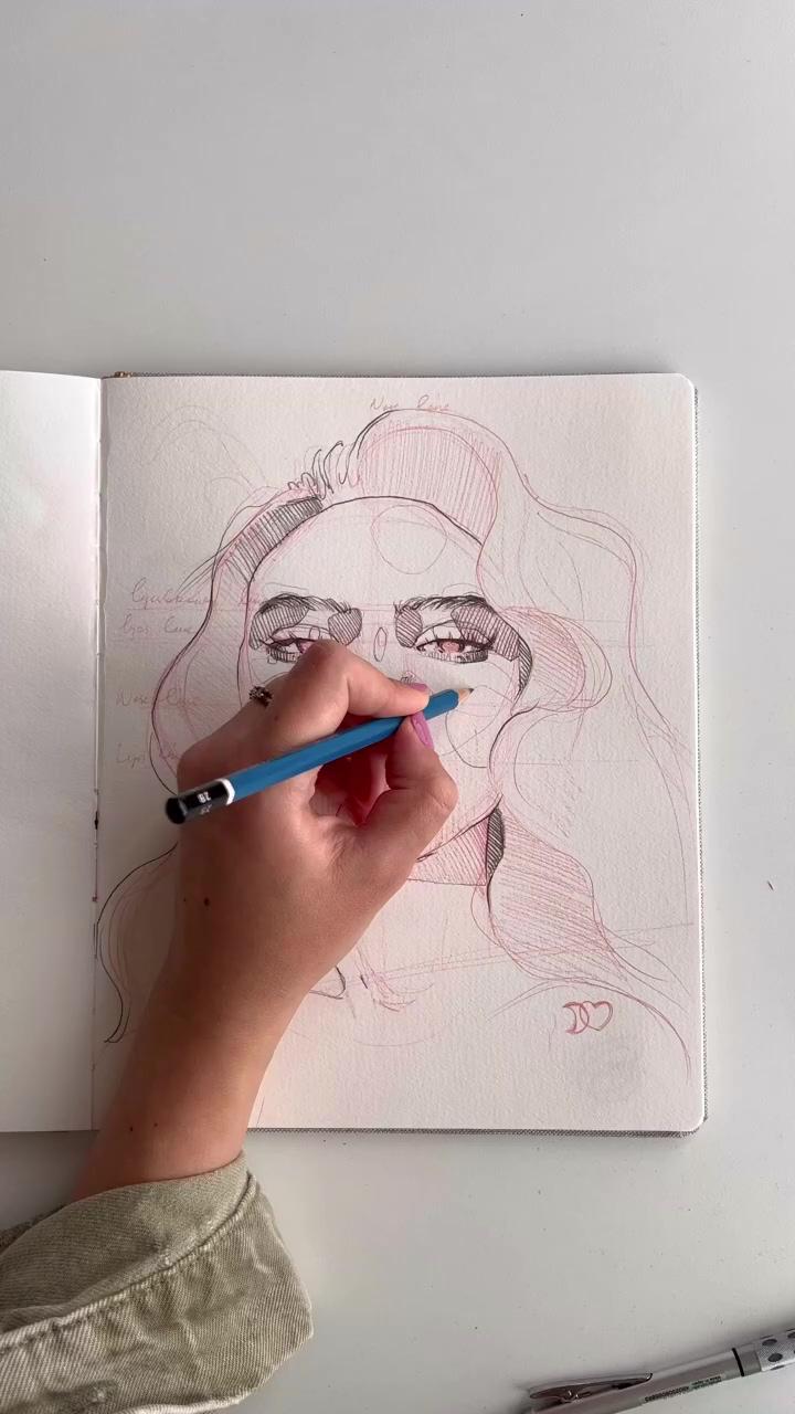 Art design video; drawing tutorial