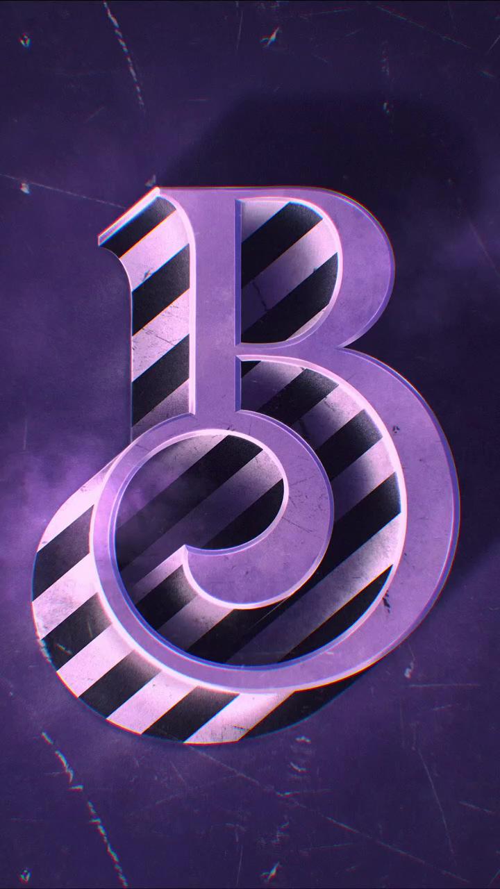 B is for beetlejuice - 36 days of type on procreate ; follow me for more logo inspirations download my brushes on my website