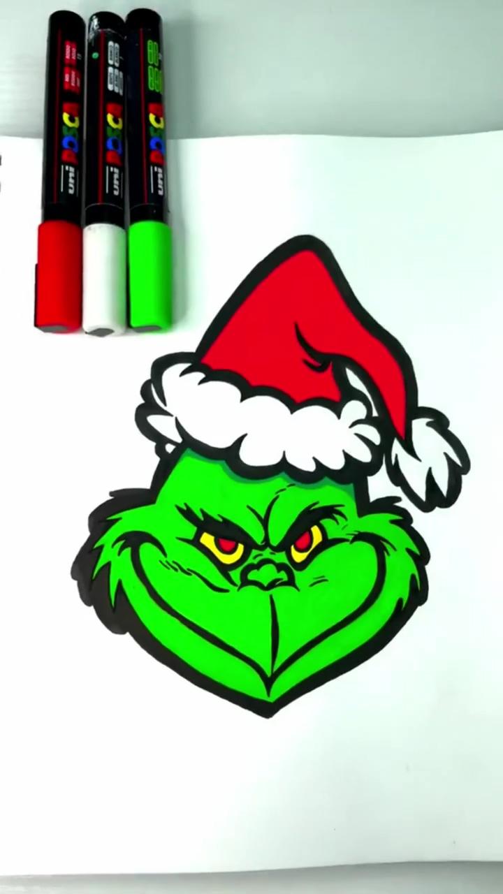 Christmas ideas grinch drawing grinch painting christmas paintings christmas diy; pop art illustration