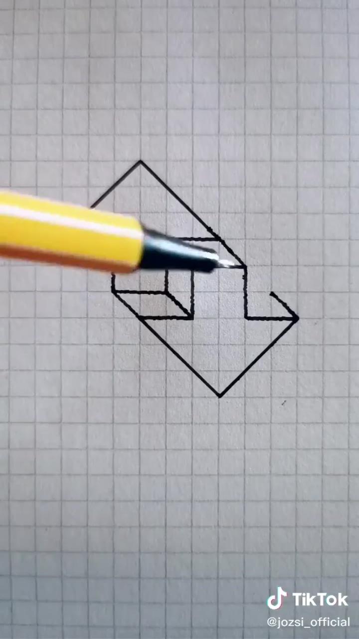 Drawing hack; graph paper drawings