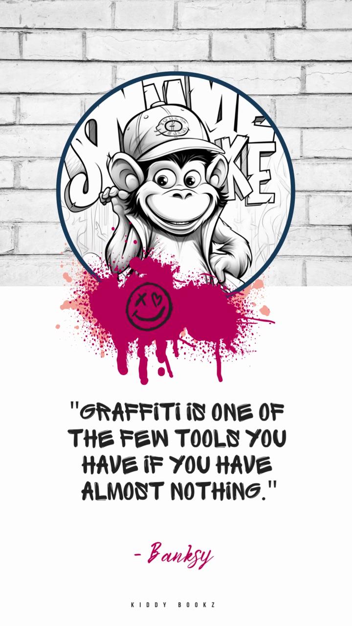 Empowerment through art: banksy's take on graffiti; for men who have everything: unleash creativity with graffiti art coloring