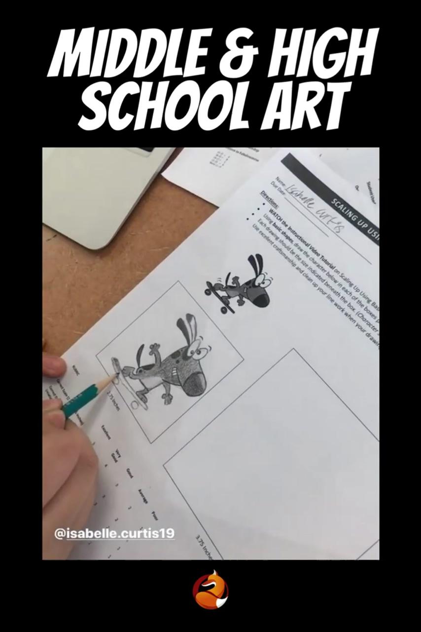 Free art teacher training how to teach drawing to middle school and high school art homeschool art; high school art lesson plans