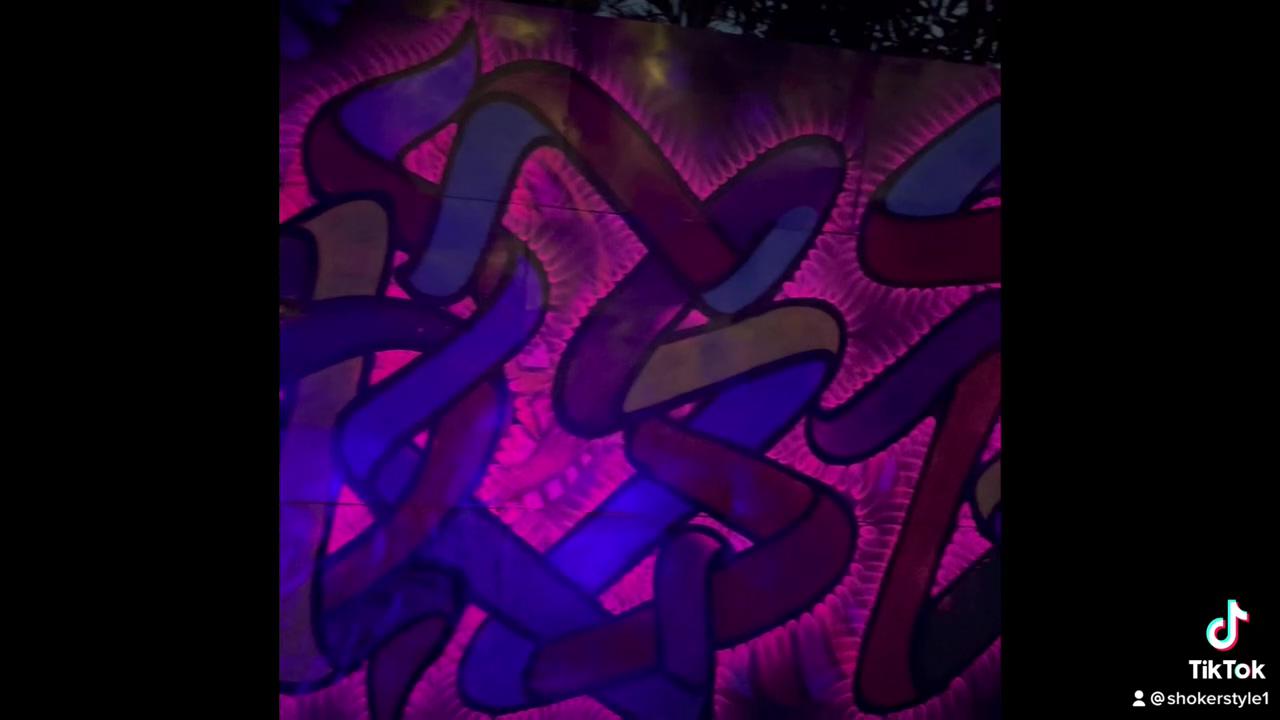 Graffiti art fluorescent freestyle; shoker style graffiti wallpaper, background, pattern