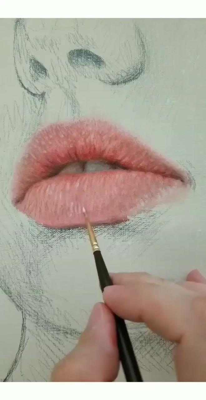 How is it ; lips sketch