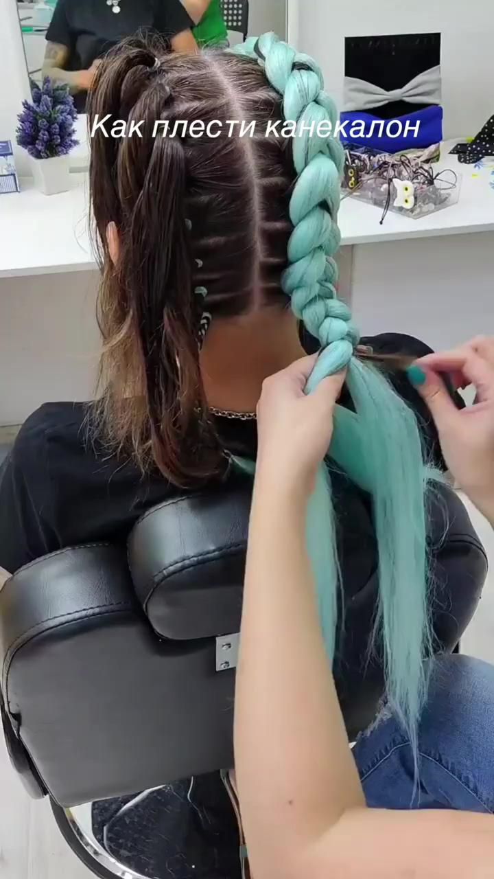 How to weave kanekalon; hair braid videos