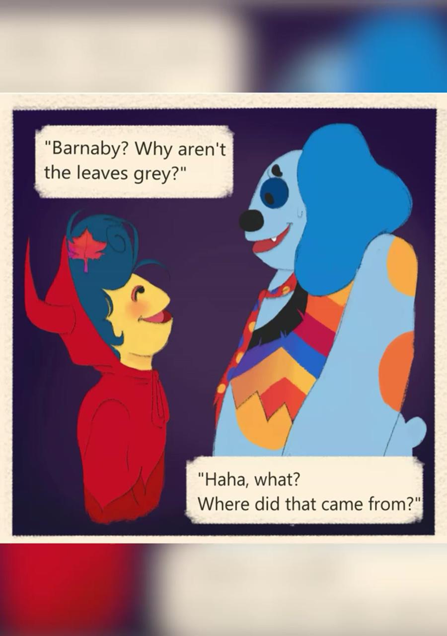 Little wally comic :3; leaf coloring